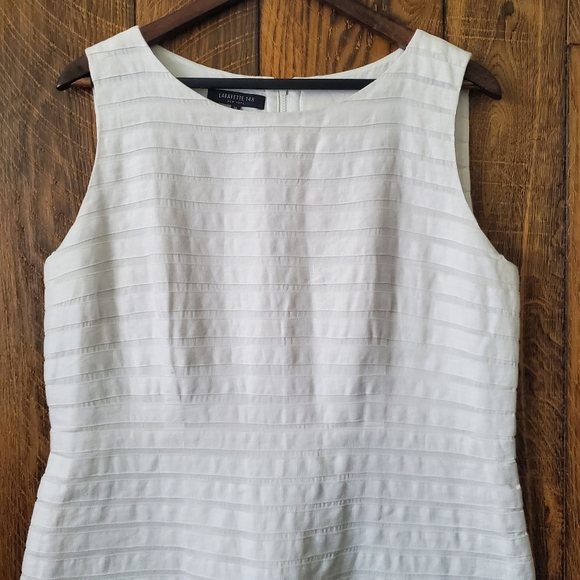 Lafayette 148 linen dress size 14 white - Picture 6 of 8
